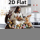 1PCS Jesus Scene Related Characters Home Decoration Crafts Newborn Desktop Decoration Statues Ideal Festival Decora Statues
