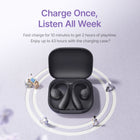 Baseus BF1 Lite Open-Ear Sport Wireless Earphones Bluetooth 5.4 EarHooks Big Bass Sport Earbuds 60Hrs Playtime