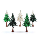 MOC City Garden Building Block Tree Toy DIY Assembly Pine Coconut Tree Street View Forest Plant Trunk Leaves Grass Accessories