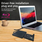 2 in 1 USB 3.0 Type C External DVD RW ROM CD Player Writer Reader Optical Drives for Laptop Desktop Computer Portable DVD Burner