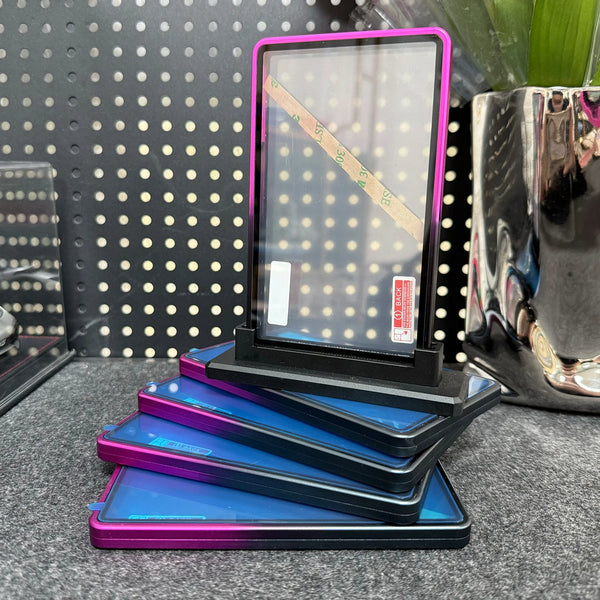 Aluminum Alloy Trading Card Case with Multicolor Gradient