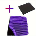 Ultra-Comfort Gel Seat Cushion Set with Breathable Honeycomb Design - Tailbone Relief, Ideal for Office, Car, Airplane Use