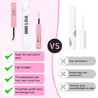 Lash Bond and Seal 10ml Individual Lashes Glue and Seal Super Strong Hold Lash Extension and Lash Glue Remover 5ml Tweezers Kit