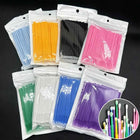 100Pcs Eyelash Cleaning Brush Lash Extension Micro Cotton Swab Individual Eyelashes Microbrush Beauty Makeup Clean Remover Tools