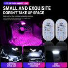 LED Touch Light Mini Wireless Car Interior Lighting Auto Roof Ceiling Reading Lamp for Door Foot Trunk Storage Box USB Charging