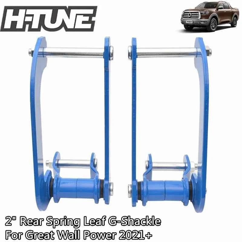 Suspension Lift Kits 2" Rear Leaf Spring G-Shackle For Great Wall Poer / Pao / Cannon 2021+