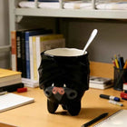 Creative cartoon bat ceramic mug, three-dimensional water cup, Halloween funny coffee cup, student dormitory cup
