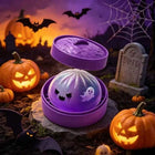 Glitter Halloween Ghost Dumplings Squishy Soft Slow Rebound Resilience Decompression with Steamer Stuffed Shark Bun Gift