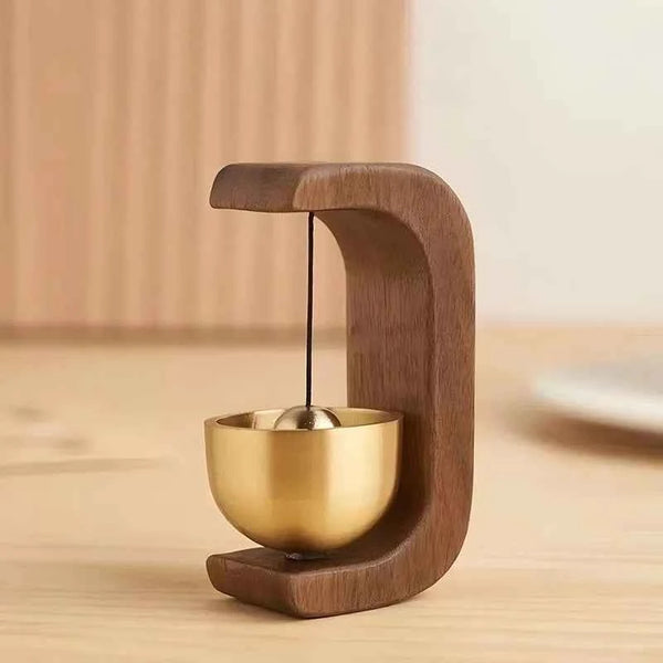 Japanese Wooden Wind Chimes Wireless Doorbell Hanging Decorations Entrance Door Bell Decorative Wind Bell for Home Opening