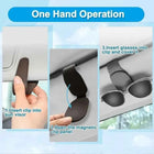 Sunglasses Holder Is Suitable for Car Sun shades Magnetic Leather Sunglasses Clip and Ticket Clip Car Sunshade Accessories