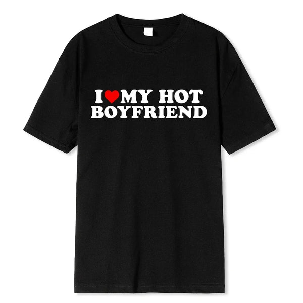 I Love My Hot Girlfriend Boyfriend High Quality Tshirt Manga Comic Summer Men T Shirt Graphic Unisex Clothing