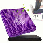Ultra-Comfort Gel Seat Cushion Set with Breathable Honeycomb Design - Tailbone Relief, Ideal for Office, Car, Airplane Use