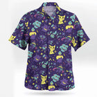 Pokemon Hawaiian Shirt Button Up Polyester