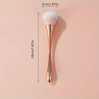 Rose Golden Fan Makeup Brush,Cosmetic Brush Loose Powder Brush ,Highlighting Brush Blush Brush-Soft Hair Makeup Fixing