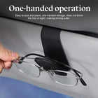Sunglasses Holder Is Suitable for Car Sun shades Magnetic Leather Sunglasses Clip and Ticket Clip Car Sunshade Accessories