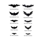 Halloween LED Night Light 3D Stereoscopic Bat Wall Decal PET Material Festival Party Home Wall Decoration Lamp