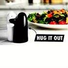 Ceramic Ghost Funny Mini Pepper Salt Pot Seasoning Pot Creative Hug Little Couple Home Artcraft Bottle Jar Wedding Gift Ornament