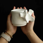 Simple Spine Coffee Cup Skeleton Ceramic Mug Desktop Decorative Pen Holder Ornaments Cute Coffee Cups Creative Gift for Friends