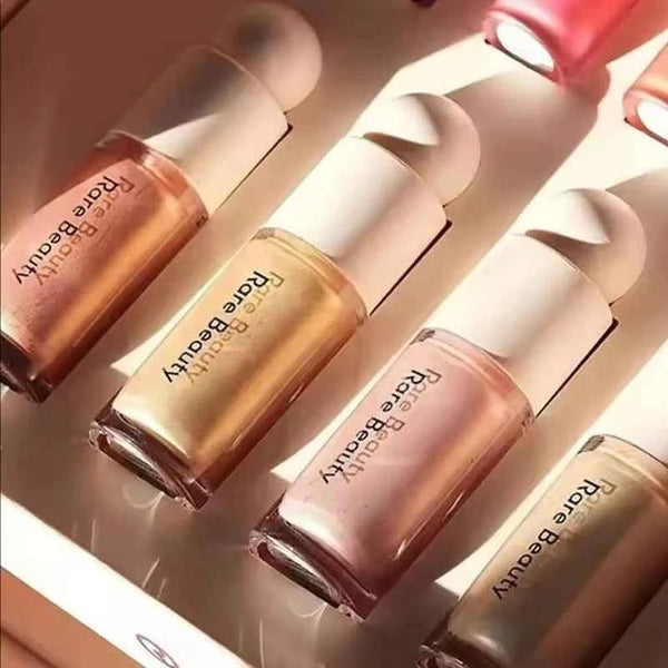 Rare Beauty Positive Light Liquid Luminizer Dewy Glow Radiant Shine Luminous Second Skin Glass Like Finish Long Lasting Makeup