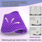 Ultra-Comfort Gel Seat Cushion Set with Breathable Honeycomb Design - Tailbone Relief, Ideal for Office, Car, Airplane Use