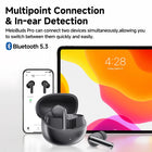 QCY MeloBuds Pro ANC Bluetooth 5.3 Earphones Wireless 46dB Hybrid ANC Hi-Res LDAC Earbuds 6 Mic Headphones 34H In-Ear Detection