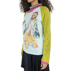 Y2K Heaven Personalized Dragoy Print ex Long Sve Thin Cotton Bamboo T-irt Commute Sle Loose Fit Summer Top