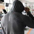 Mens Fitness Tracksuit Running Sport Hoodie Gym Joggers Hooded Outdoor Workout Shirts Tops Clothing Muscle Training Sweatshirt
