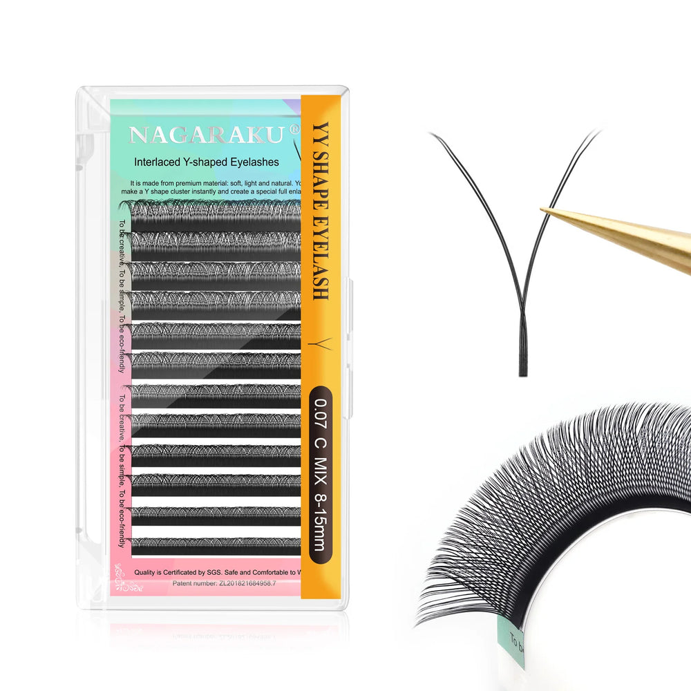 NAGARAKU YY Shape Hand Woven Premium  Eyelashes Extension