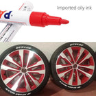 1pcs White Waterproof Cars Wheel Tire Oily Mark Pen Auto Rubber Tyre Paint Pen Cd Metal Permanent Paint Marker Graffiti Touch Up