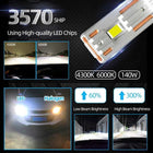 K5C H7 LED 60000LM 140W H7 Canbus Led Bulbs 4300K LED H4 H11 HB3 9005 HB4 9006 K6C Led Double Copper Tube Fog Light 12V 2PCS