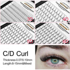 Abonnie 3D/4D/5D/6D Premade Volume Fans Fluffy Lashes Long Stem Russian Volume Eyelashes Extension All Size Fans