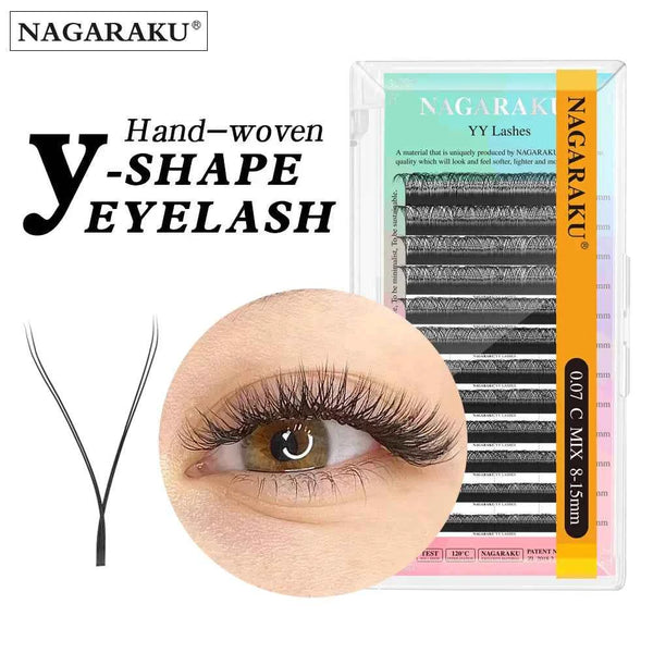 NAGARAKU YY Shape Hand Woven Premium  Eyelashes Extension
